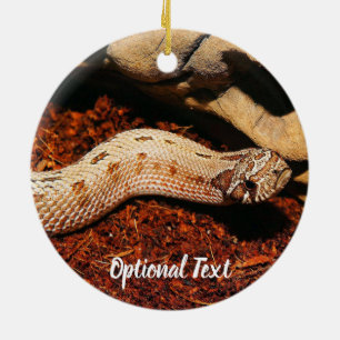 Hognose Pet Snake Ceramic Ornament
