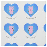 Hogs and Kisses Pig Fabric