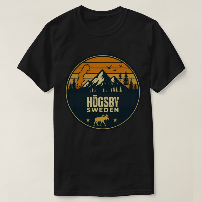 Högsby, Sweden Sverige T-Shirt (Design Front)