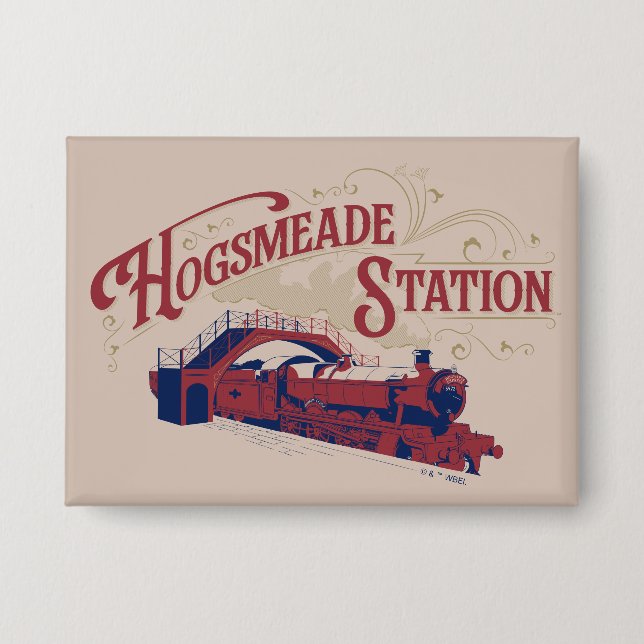 HOGSMEADE Station Vintage Graphic Button (Front)