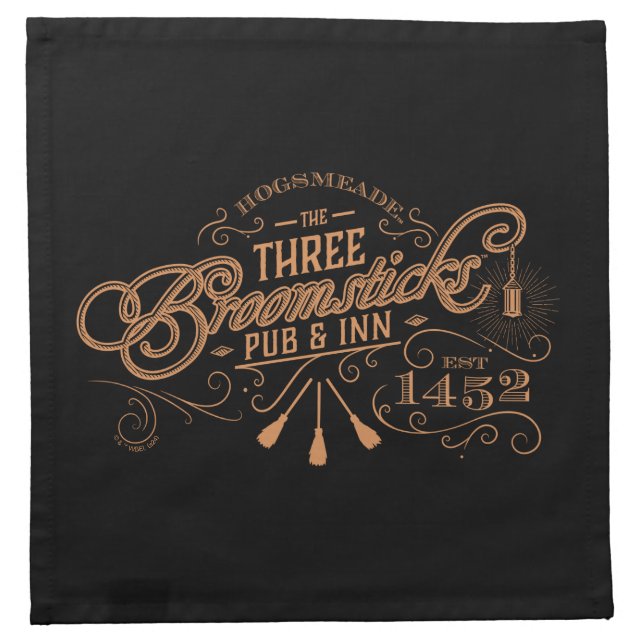 HOGSMEADE™ THE THREE BROOMSTICKS™ Pub & Inn Cloth Napkin (Front)