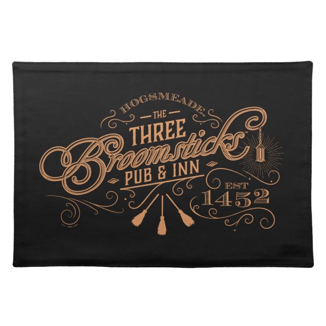 HOGSMEADE™ THE THREE BROOMSTICKS™ Pub & Inn Cloth Placemat (Front)