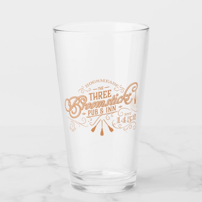 HOGSMEADE™ THE THREE BROOMSTICKS™ Pub & Inn Glass (Front)