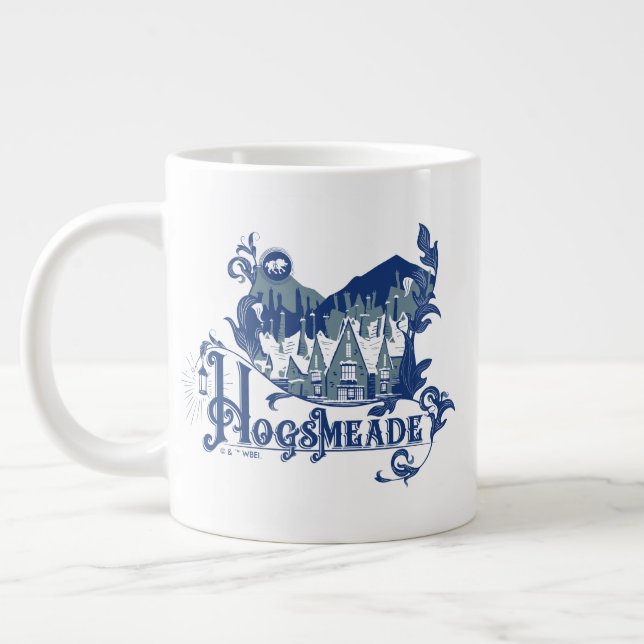 HOGSMEADE™ Vintage Village Graphic Giant Coffee Mug (Left)