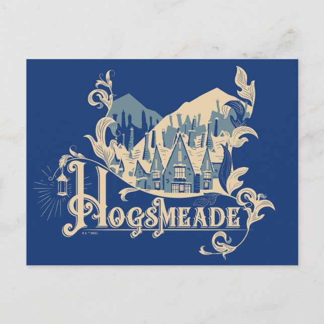 HOGSMEADE™ Vintage Village Graphic Postcard (Front)