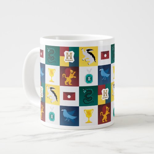 HOGWARTS Animal Icon Checker Pattern Giant Coffee Mug