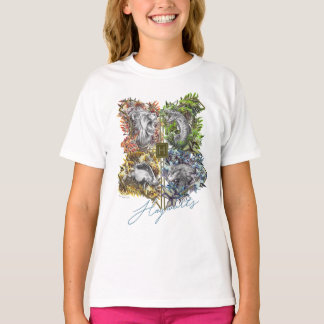 HOGWARTS™ Badge Floral Graphic T-Shirt
