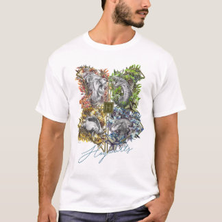 HOGWARTS™ Badge Floral Graphic T-Shirt