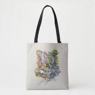 HOGWARTS™ Badge Floral Graphic Tote Bag