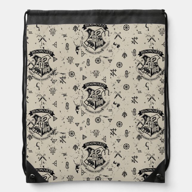 HOGWARTS™ Beige Pattern Drawstring Bag (Front)