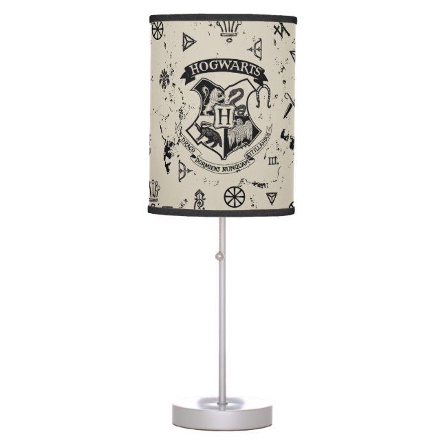 HOGWARTS™ Beige Pattern Table Lamp (Front)