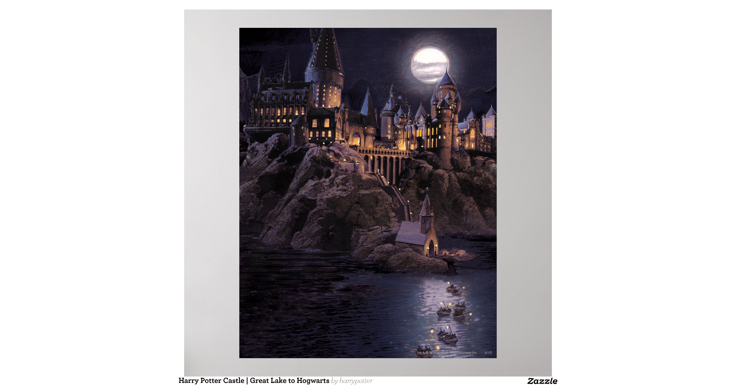 Hogwarts Boats To Castle Poster | Zazzle