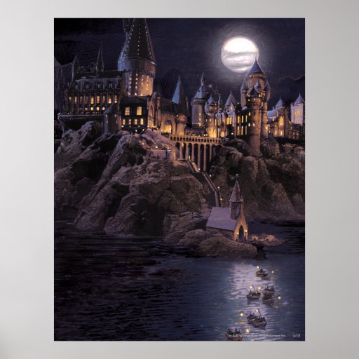 Hogwarts Boats To Castle Poster | Zazzle