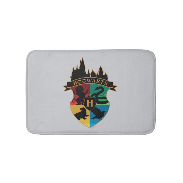 HOGWARTS™ Castle Crest House Pride Badge Bath Mat (Front)