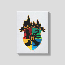 HOGWARTS™ Castle Crest House Pride Badge Canvas Print