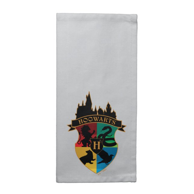 HOGWARTS™ Castle Crest House Pride Badge Cloth Napkin (Half Fold)