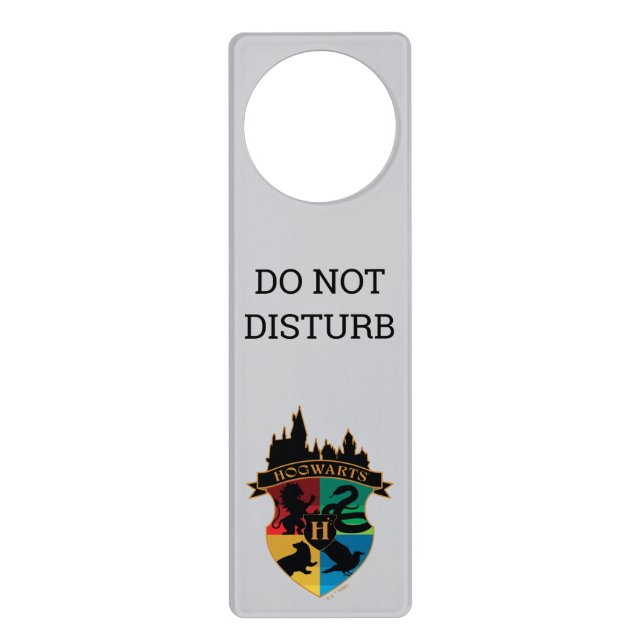 HOGWARTS™ Castle Crest House Pride Badge Door Hanger (Front)