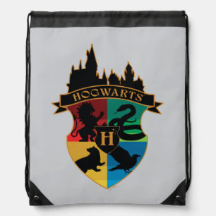 HOGWARTS™ Castle Crest House Pride Badge Drawstring Bag