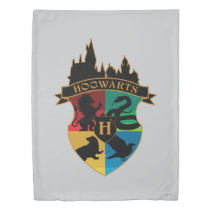 HOGWARTS™ Castle Crest House Pride Badge Duvet Cover