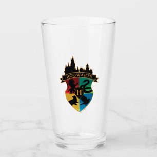 HOGWARTS™ Castle Crest House Pride Badge Glass