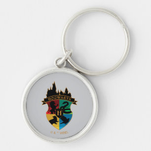 HOGWARTS™ Castle Crest House Pride Badge Keychain