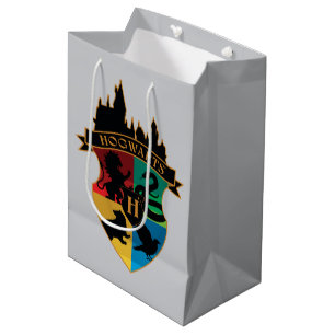 HOGWARTS™ Castle Crest House Pride Badge Medium Gift Bag