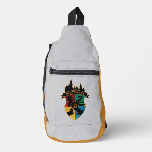 HOGWARTS™ Castle Crest House Pride Badge Sling Bag (Front)
