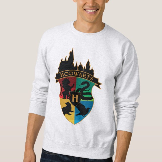 HOGWARTS™ Castle Crest House Pride Badge Sweatshirt (Front)