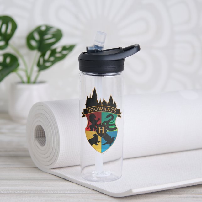 HOGWARTS™ Castle Crest House Pride Badge Water Bottle (Yoga)