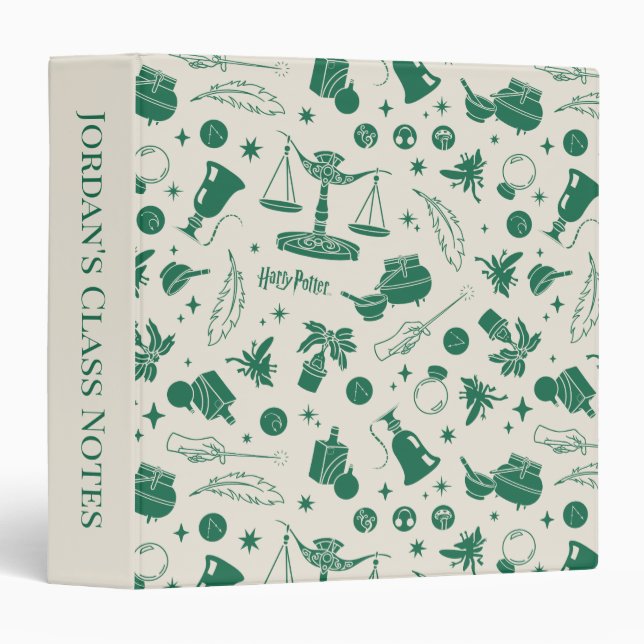 HOGWARTS™ Class Club Pattern 3 Ring Binder (Front/Spine)