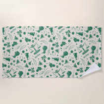 HOGWARTS™ Class Club Pattern Beach Towel