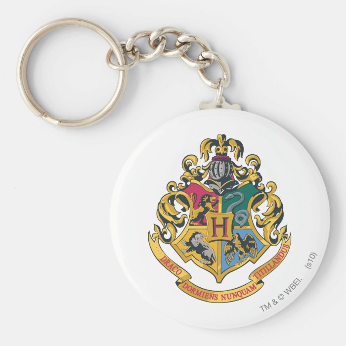 Hogwarts Crest Full Color Key Chain