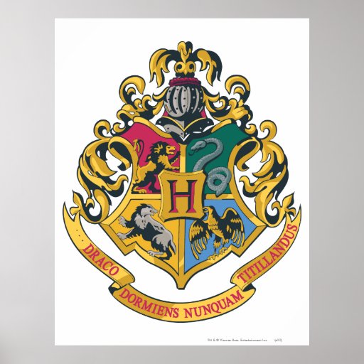 Hogwarts Crest Full Color Poster | Zazzle