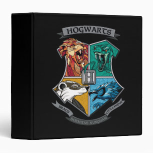 HOGWARTS™ Crosshatched Emblem 3 Ring Binder