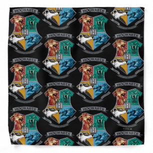 HOGWARTS™ Crosshatched Emblem Bandana