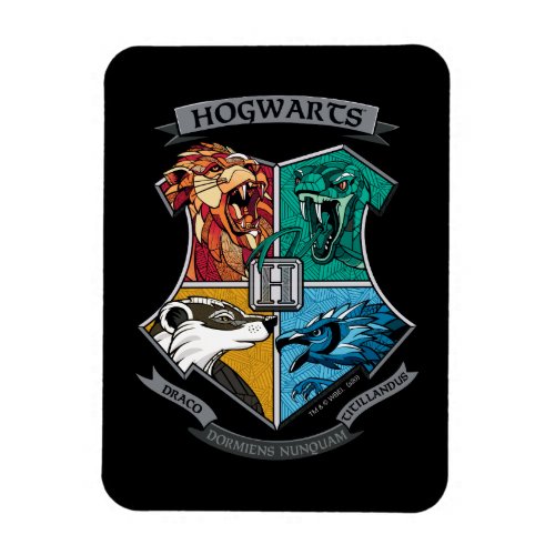 HOGWARTS Crosshatched Emblem Magnet