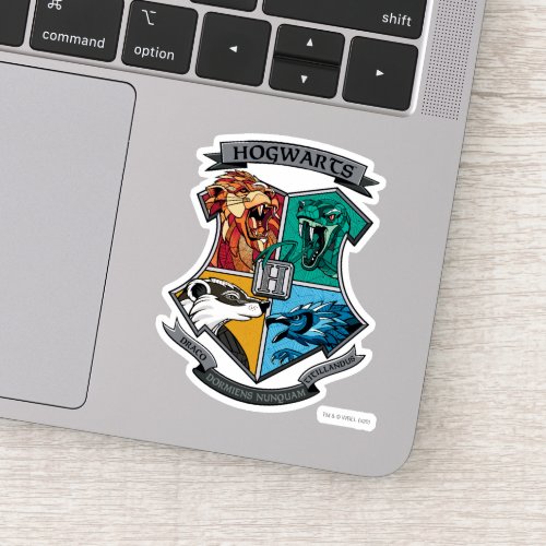 HOGWARTS Crosshatched Emblem Sticker