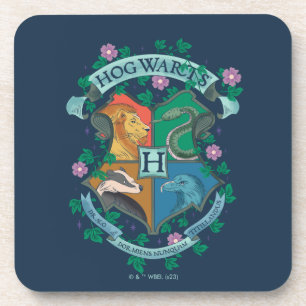 HOGWARTS™ Floral Crest Beverage Coaster