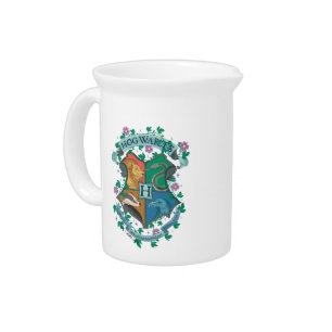 HOGWARTS™ Floral Crest Beverage Pitcher