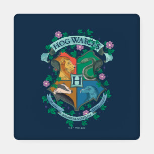 HOGWARTS™ Floral Crest Coaster Set