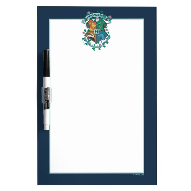 HOGWARTS™ Floral Crest Dry Erase Board (Front)