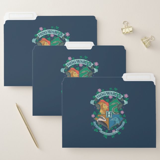 HOGWARTS™ Floral Crest File Folder (Set)