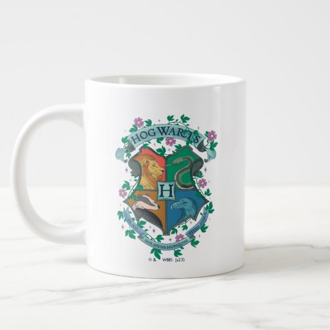 HOGWARTS™ Floral Crest Giant Coffee Mug (Left)