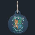 HOGWARTS™ Floral Crest Pet ID Tag<br><div class="desc">HARRY POTTER™ | Check out this floral HOGWARTS™ Crest illustration!</div>