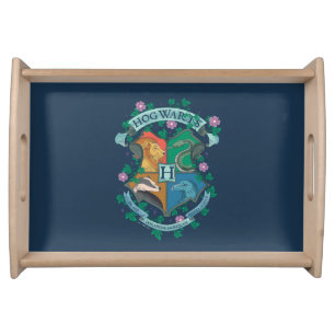 HOGWARTS™ Floral Crest Serving Tray