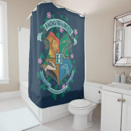 HOGWARTS™ Floral Crest Shower Curtain