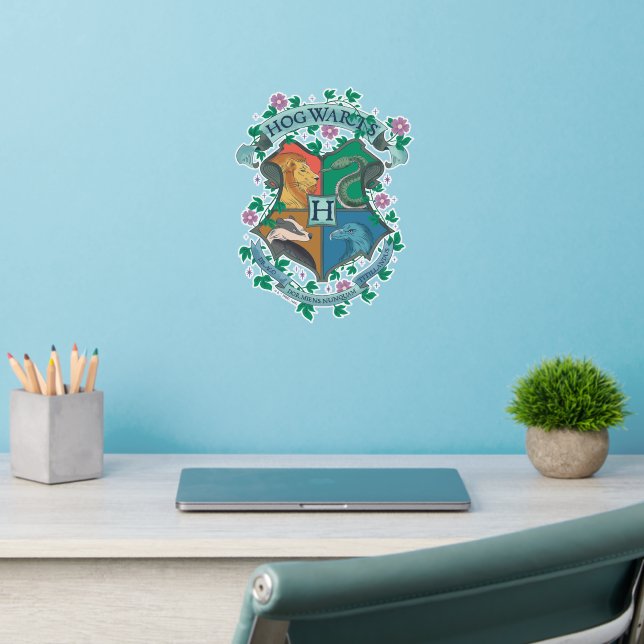 HOGWARTS™ Floral Crest Wall Decal (Home Office 2)