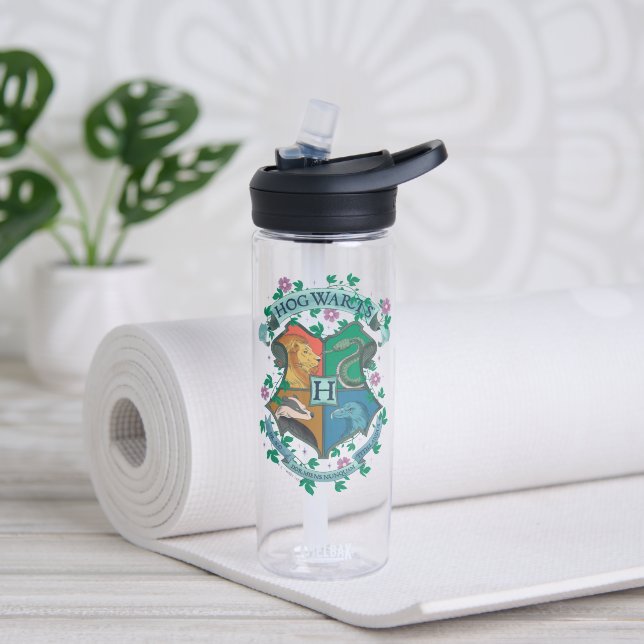 HOGWARTS™ Floral Crest Water Bottle (Yoga)