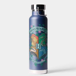 HOGWARTS™ Floral Crest Water Bottle
