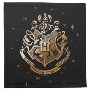 HOGWARTS™ Glistening Golden Crest Cloth Napkin